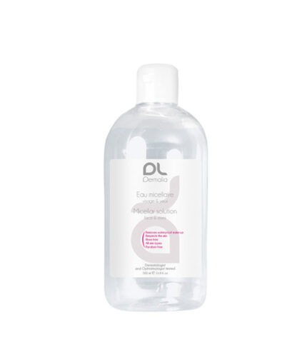 Dermalia Micellar Solution gently cleanses the skin and easily removes waterproof make-up from the face and eyes.