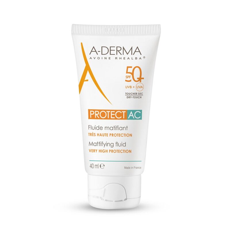 ADERMA PROTECT AC MATTIFYING FLUID SUN PROTECTION SPF50+ 40ML