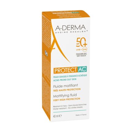 ADERMA PROTECT AC MATTIFYING FLUID SUN PROTECTION SPF50+ 40ML