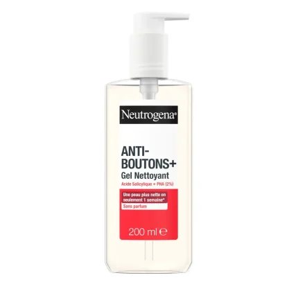Neutrogena Anti-Boutons Gel Nettoyant 200ml Bashratycare